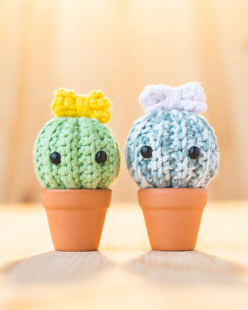 Thorny Cactus Amigurumi Pattern & Kit (Twin Pack)
